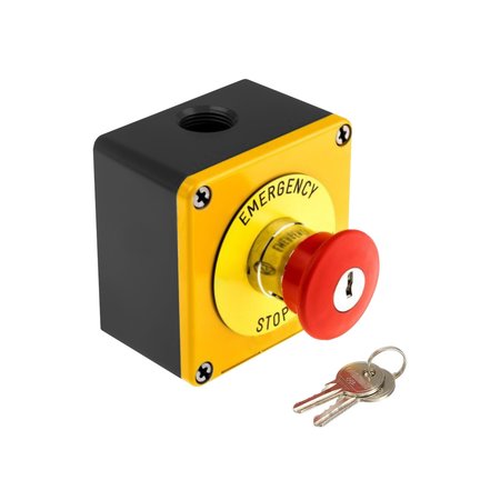 THE OUTDOOR PLUS Emergency Stop Button with Key OPT-ESTOPKEY